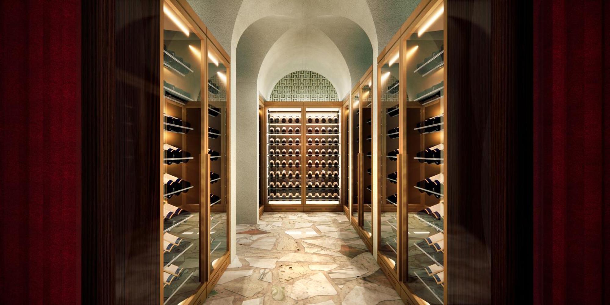 凯撒宫殿蓝水酒店 迪拜 外观 照片 Wine cellar