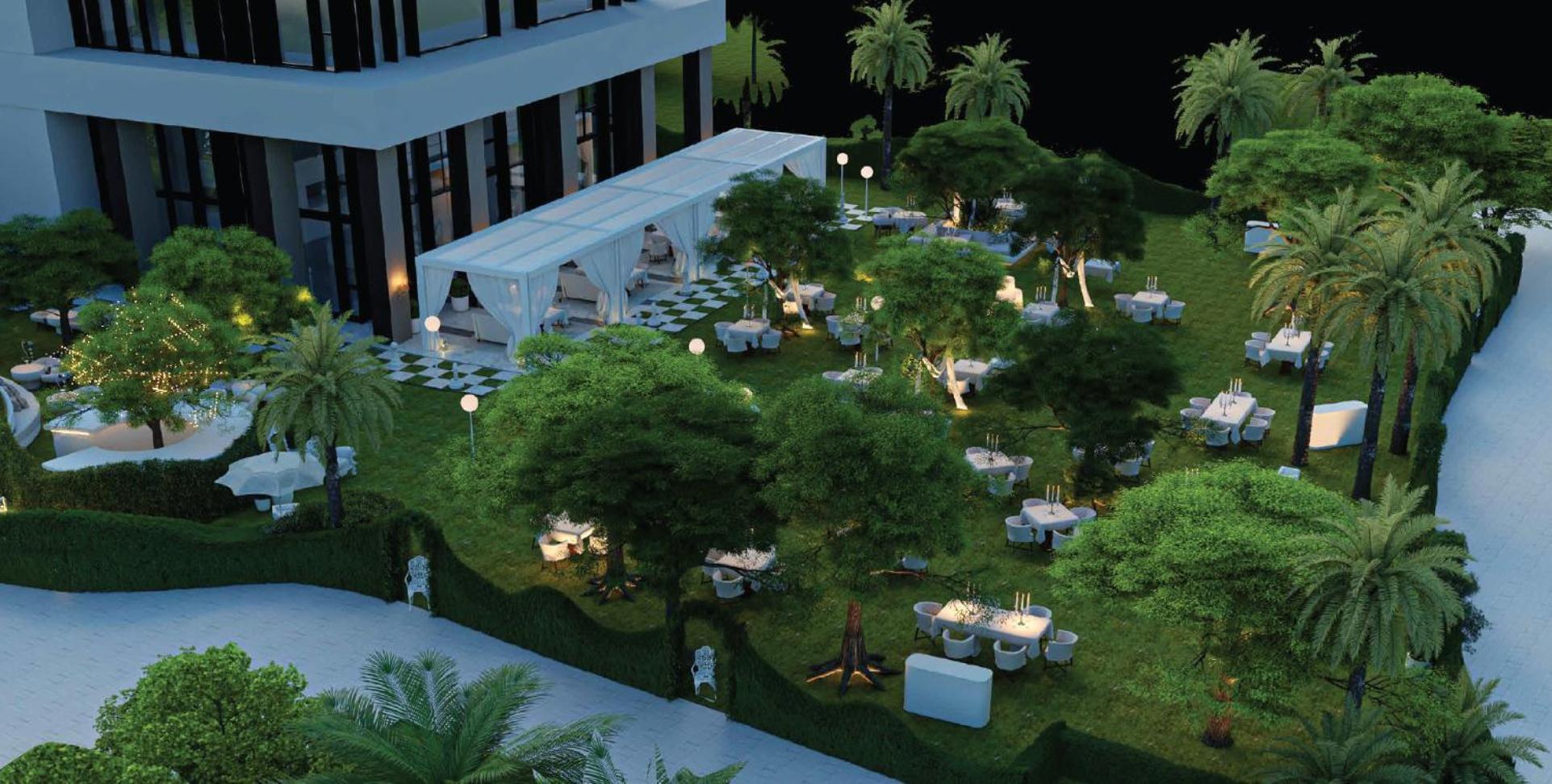凯撒宫殿蓝水酒店 迪拜 外观 照片 The Garden