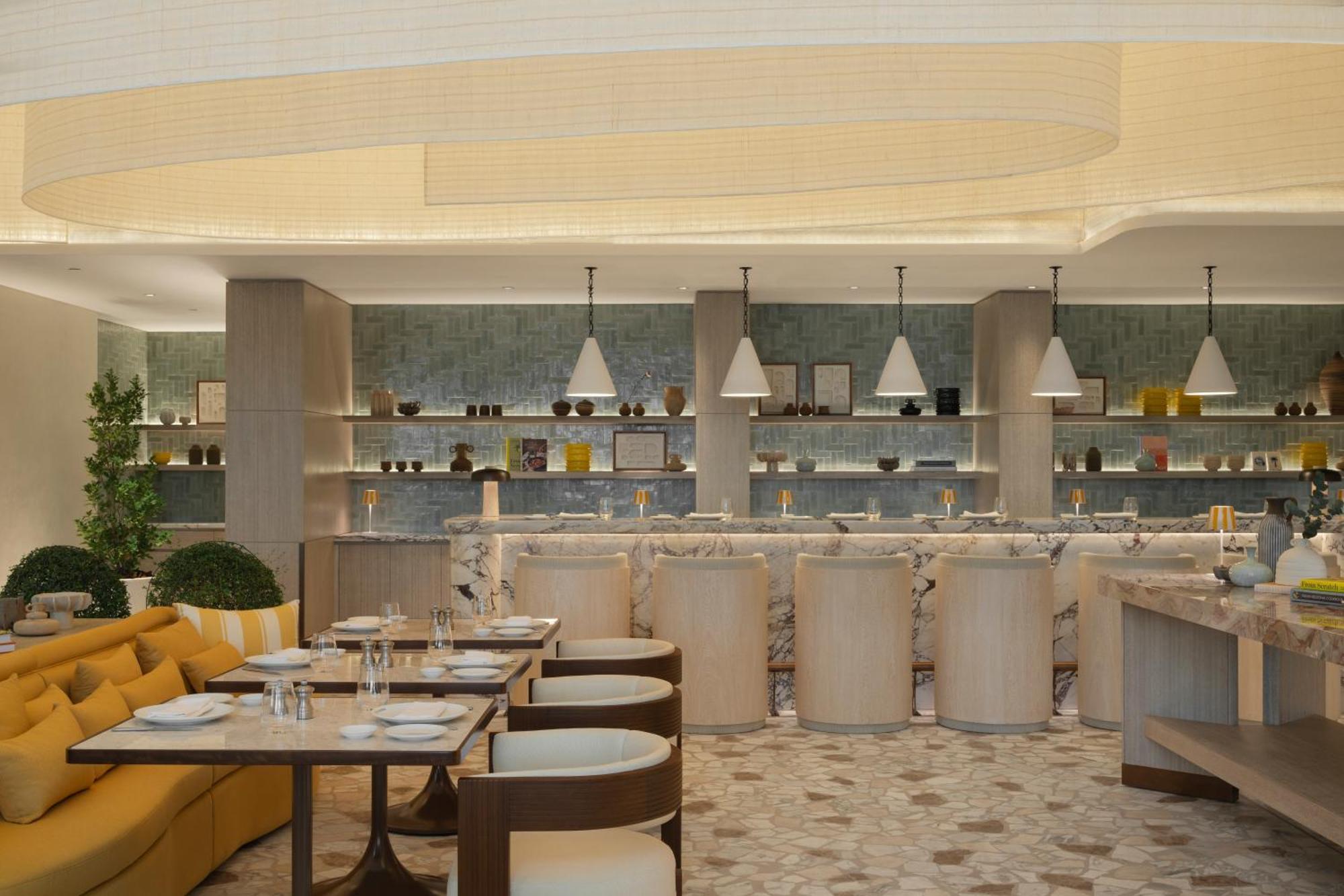 凯撒宫殿蓝水酒店 迪拜 外观 照片 The interior of the restaurant